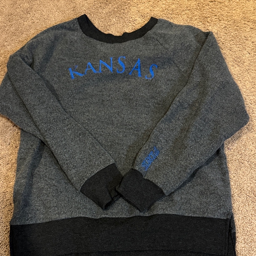 Kansas Jayhawks pink fleece Sweater